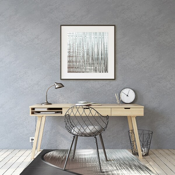 Tapis fauteuil bureau do biura Abstraction. Argent