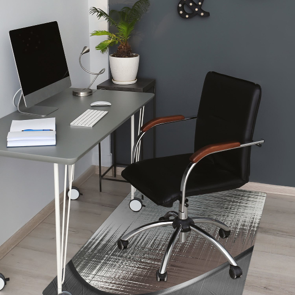Tapis fauteuil bureau do biura Abstraction. Argent