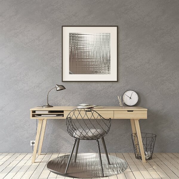 Tapis fauteuil bureau do biura Abstraction. Argent