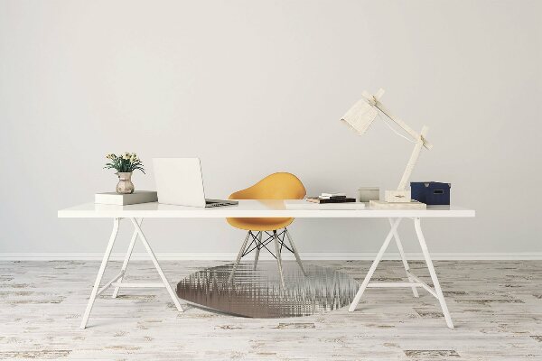 Tapis fauteuil bureau do biura Abstraction. Argent