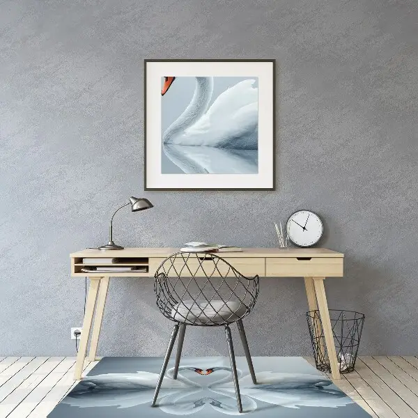 Tapis de chaise de bureau Cygnes