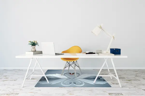 Tapis de chaise de bureau Cygnes