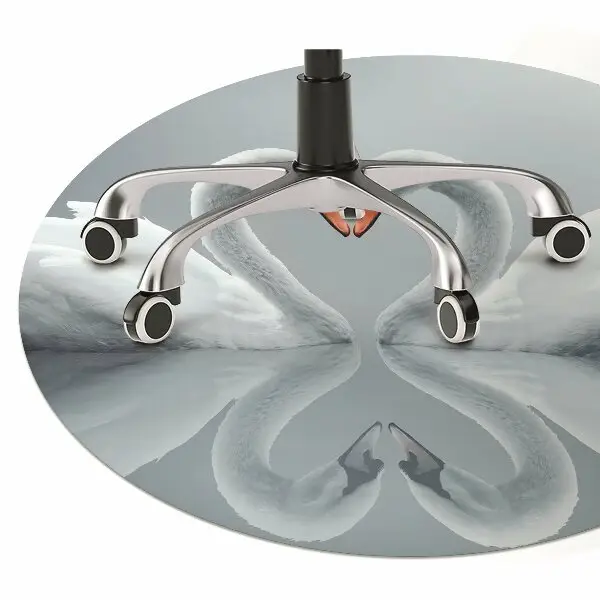 Tapis de chaise de bureau Cygnes