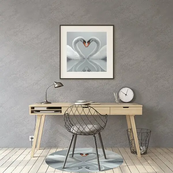 Tapis de chaise de bureau Cygnes