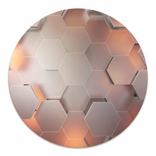 Tapis protège sol Hexes d'abstraction