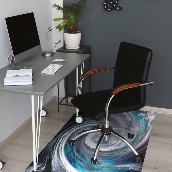 Tapis de chaise de bureau Vortex