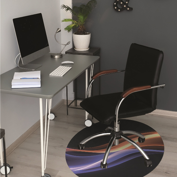 Tapis pour chaise de bureau Des rayons