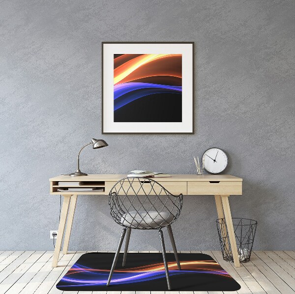Tapis pour chaise de bureau Des rayons
