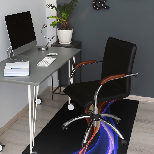 Tapis pour chaise de bureau Des rayons