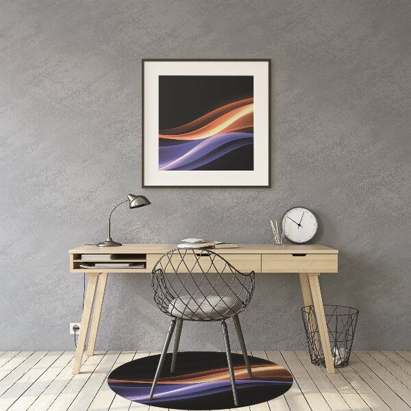 Tapis pour chaise de bureau Des rayons