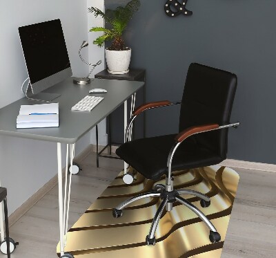 Tapis pour chaise de bureau Éléments dorés