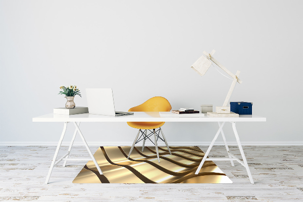 Tapis pour chaise de bureau Éléments dorés