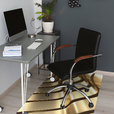 Tapis pour chaise de bureau Éléments dorés