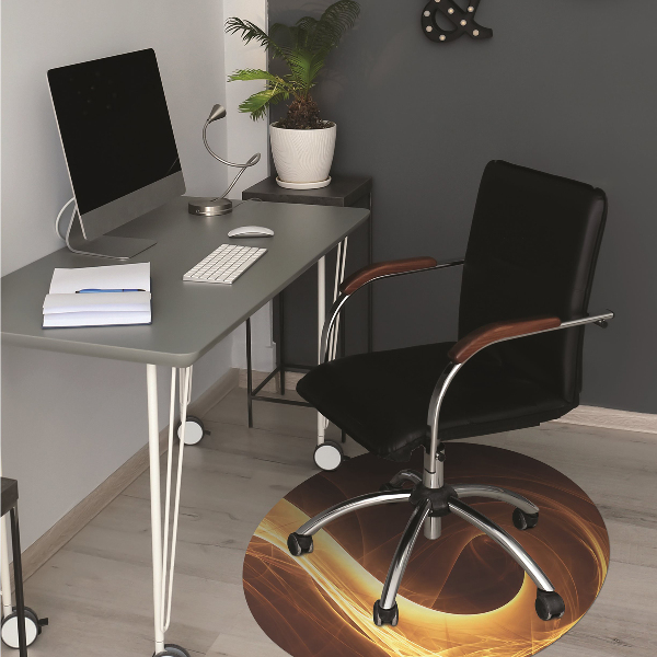 Tapis de chaise de bureau Flamme ondulée