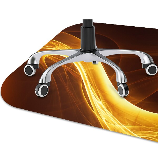 Tapis de chaise de bureau Flamme ondulée