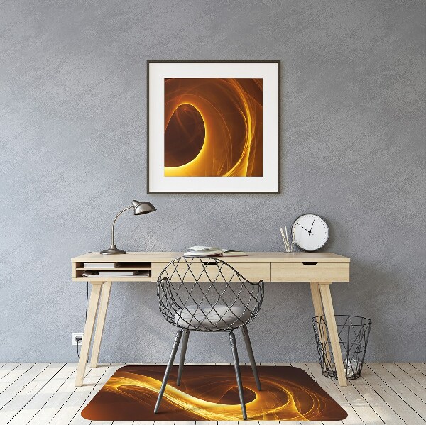 Tapis de chaise de bureau Flamme ondulée