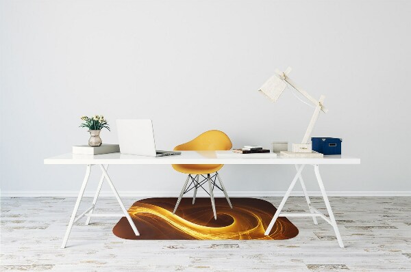 Tapis de chaise de bureau Flamme ondulée