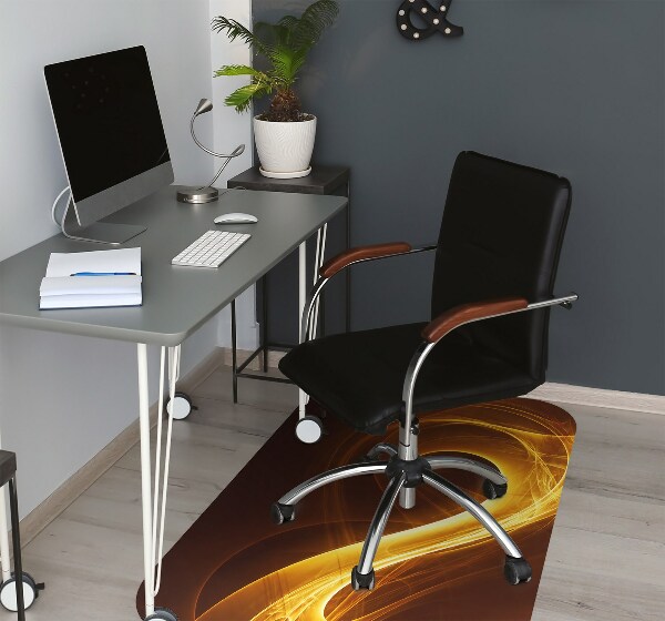 Tapis de chaise de bureau Flamme ondulée