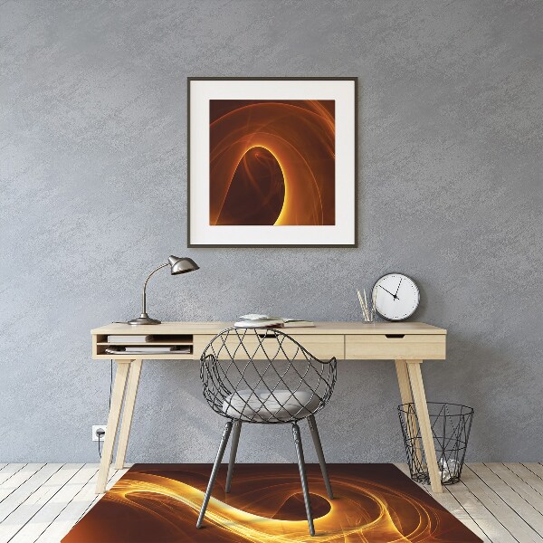 Tapis de chaise de bureau Flamme ondulée