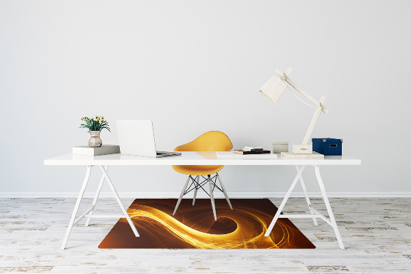 Tapis de chaise de bureau Flamme ondulée