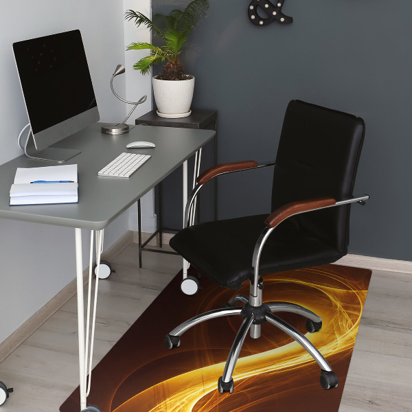 Tapis de chaise de bureau Flamme ondulée