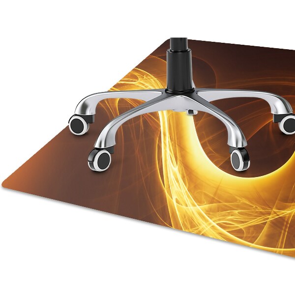 Tapis de chaise de bureau Flamme ondulée