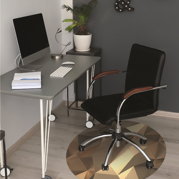 Tapis bureau Feuille d'or