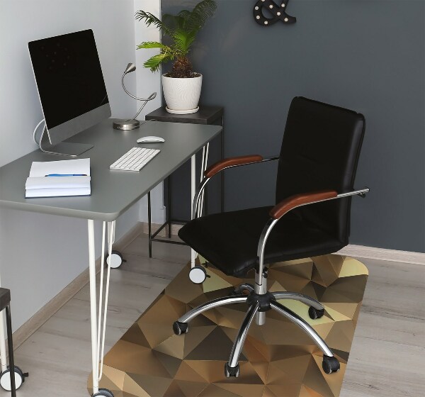 Tapis bureau Feuille d'or