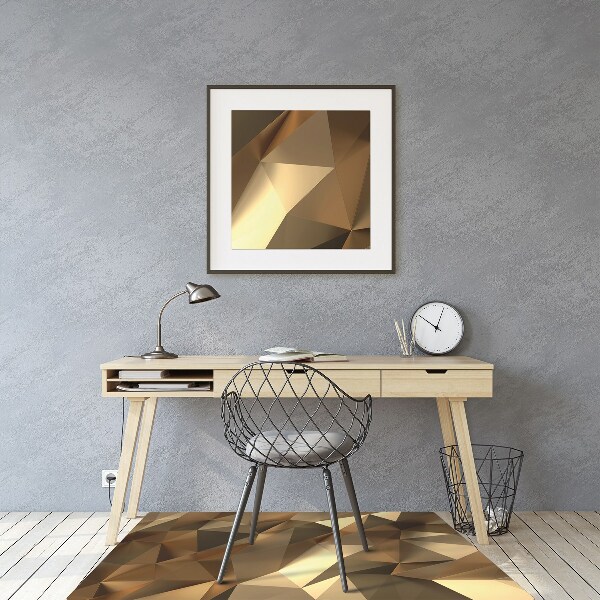 Tapis bureau Feuille d'or