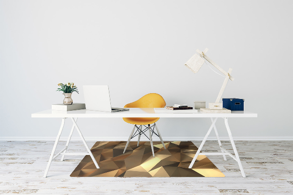 Tapis bureau Feuille d'or