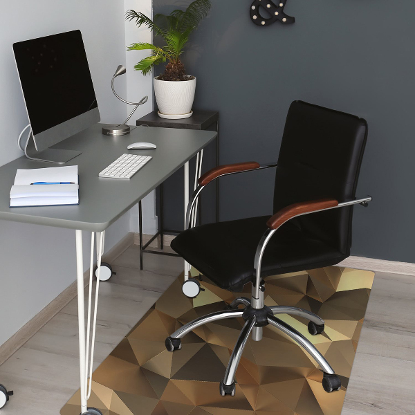Tapis bureau Feuille d'or