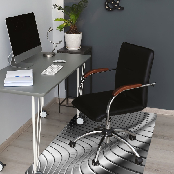 Tapis pour chaise de bureau Métallique