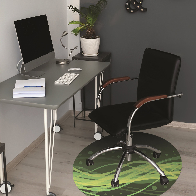 Tapis bureau Rayures vertes