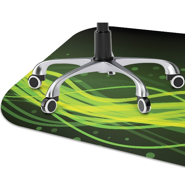 Tapis bureau Rayures vertes