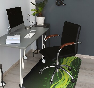 Tapis bureau Rayures vertes