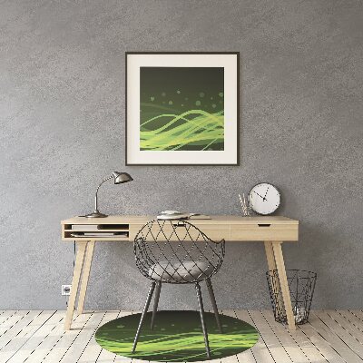 Tapis bureau Rayures vertes