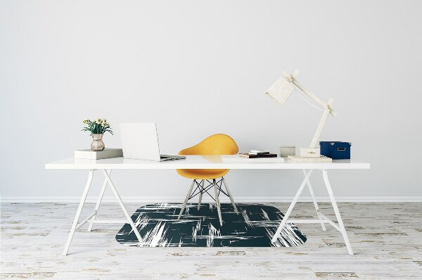 Tapis protège sol Rayures blanches