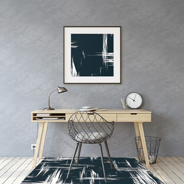 Tapis protège sol Rayures blanches