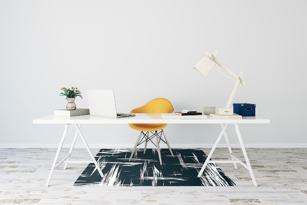 Tapis protège sol Rayures blanches