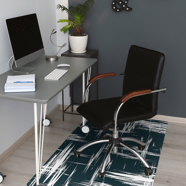 Tapis protège sol Rayures blanches