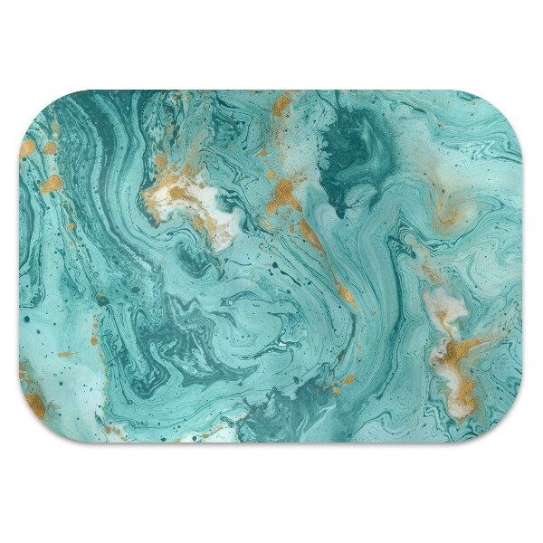 Tapis protège sol Marbre turquoise