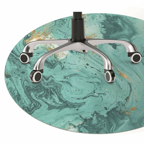 Tapis protège sol Marbre turquoise