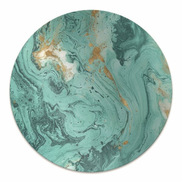 Tapis protège sol Marbre turquoise