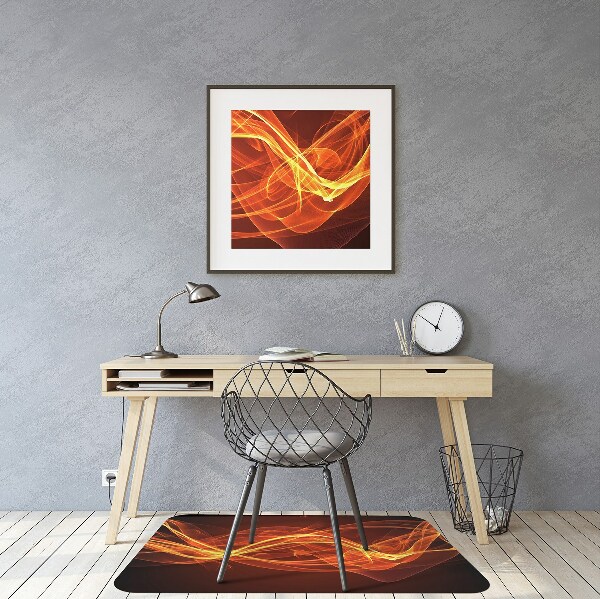 Tapis protège sol flamme rouge