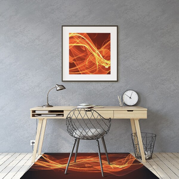 Tapis protège sol flamme rouge