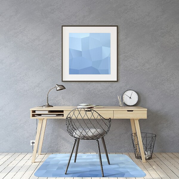 Tapis de chaise Abstraction bleue
