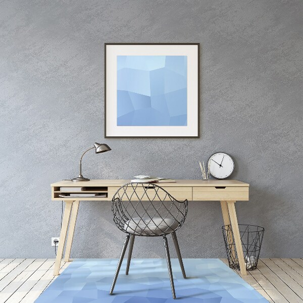 Tapis de chaise Abstraction bleue