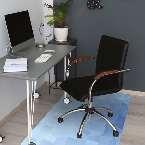 Tapis de chaise Abstraction bleue