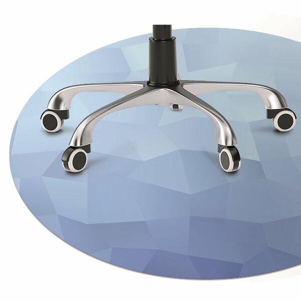 Tapis de chaise Abstraction bleue