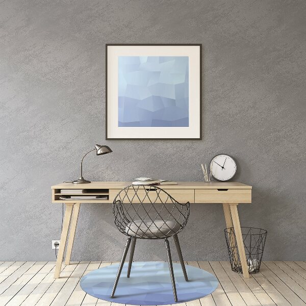 Tapis de chaise Abstraction bleue